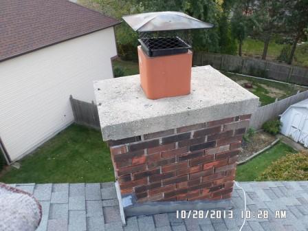 Elegant chimney cap installation and repair.