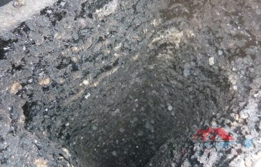 Home 10 The inside of a chimney that needs to be cleaned.