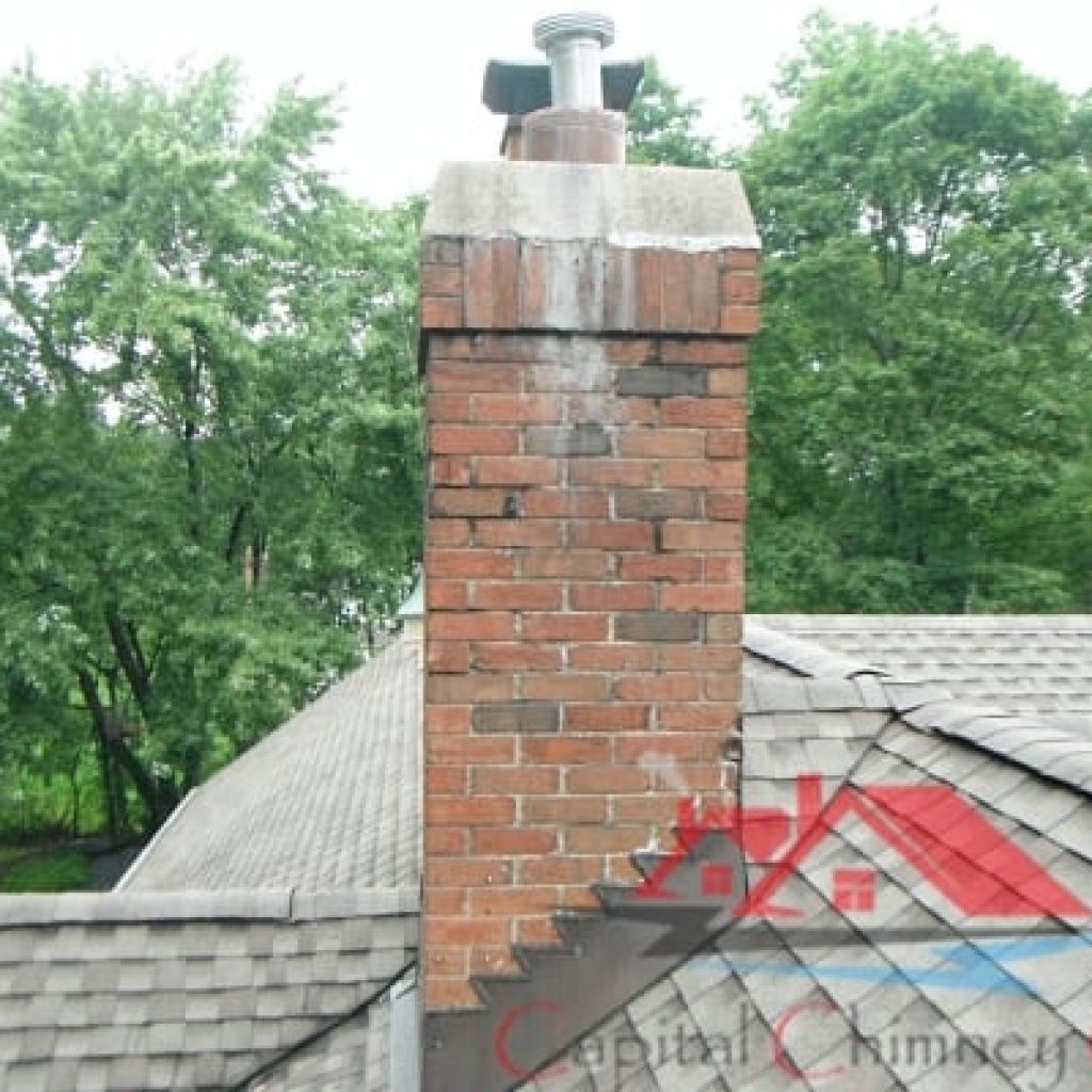 Chimney Leak Repair Before