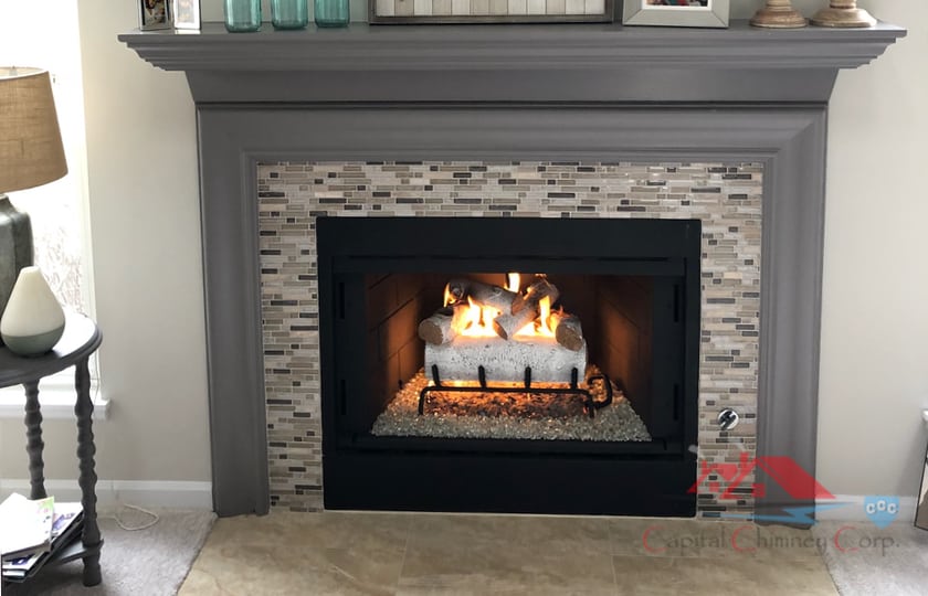 Gas Fireplace Logs In Chicago Capital, My Ventless Fireplace Smells