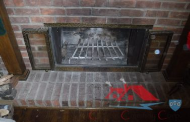 Home 9 Fireplace covered in soot